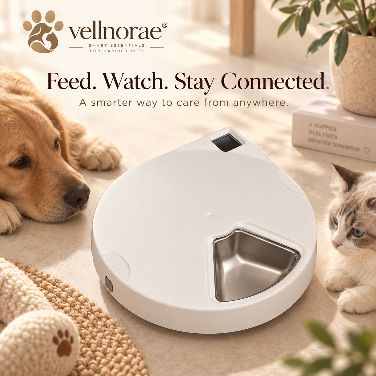 vellnorae® Camera Automatic Pet Feeder
