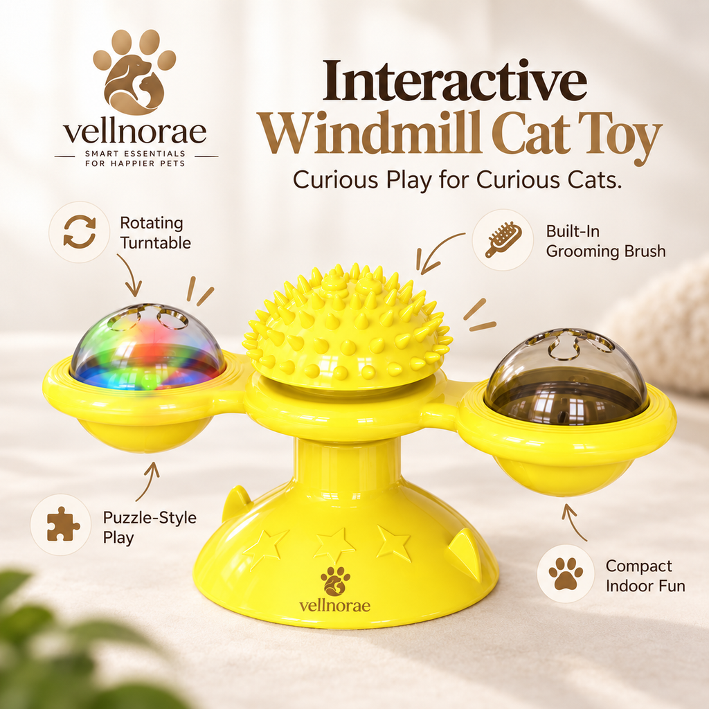 vellnorae® Interactive Windmill Cat Toy