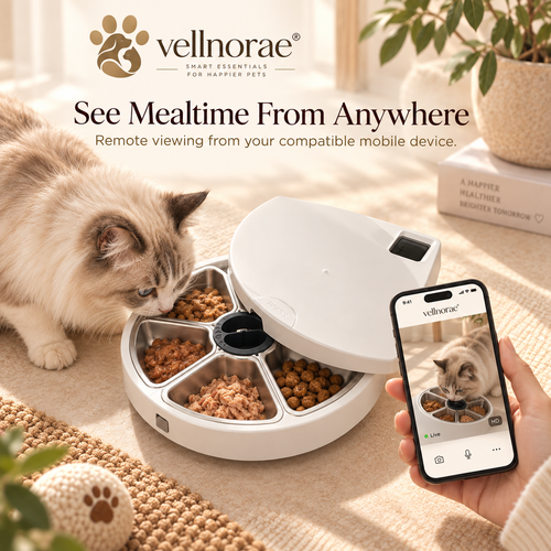 vellnorae® Camera Automatic Pet Feeder