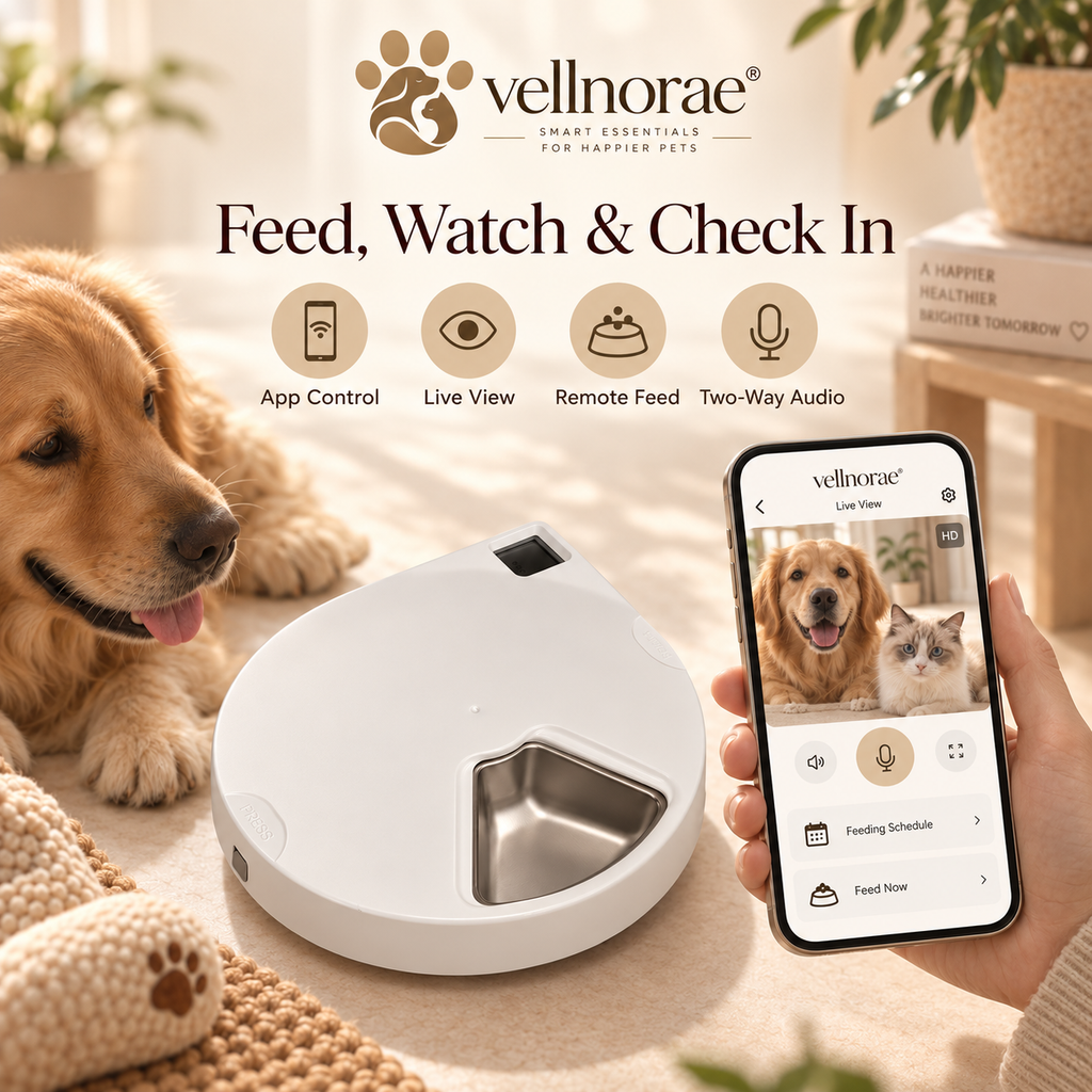 vellnorae® Camera Automatic Pet Feeder