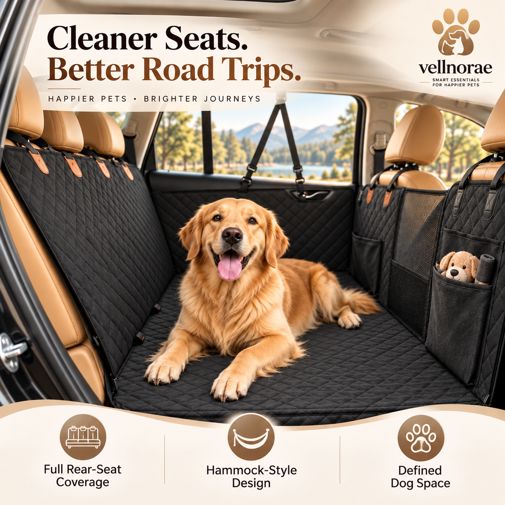 vellnorae® Premium Dog Car Hammock