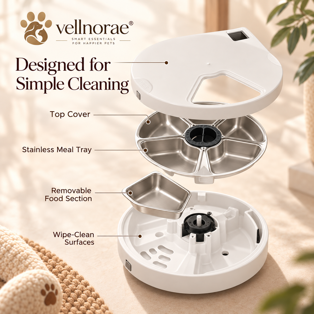 vellnorae® Camera Automatic Pet Feeder