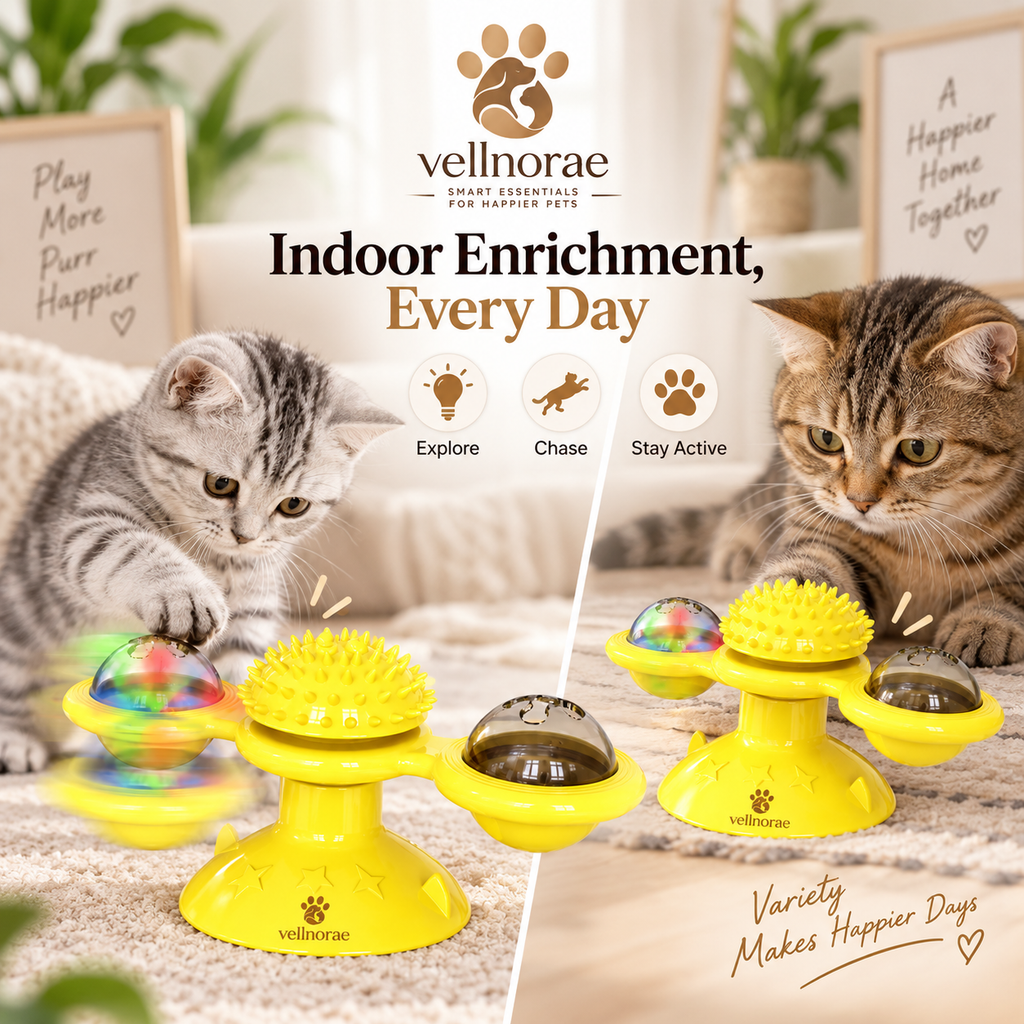 vellnorae® Interactive Windmill Cat Toy
