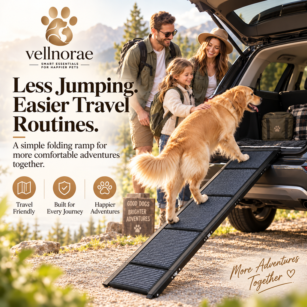 vellnorae® Foldable Dog Car Ramp