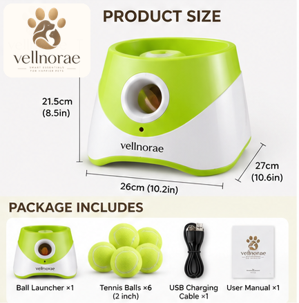 vellnorae® Automatic Dog Ball Launcher